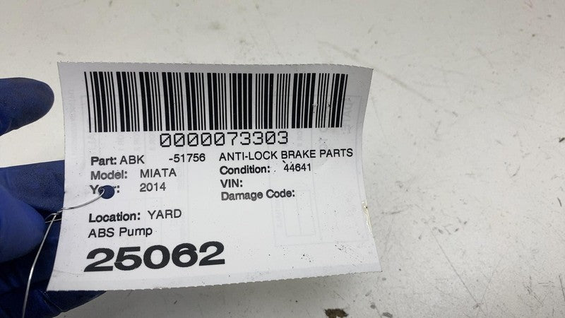 0265951188 ⭕ 2009-2015 Mazda MX-5 Miata Anti Lock Brake ABS Pump Control Module w/ Bracket