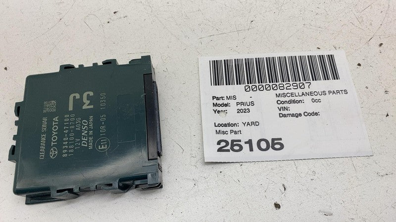 8934047100 ⭕2023-2025 Toyota Prius Clearance Sonar Computer Control Module Unit 89340-47100