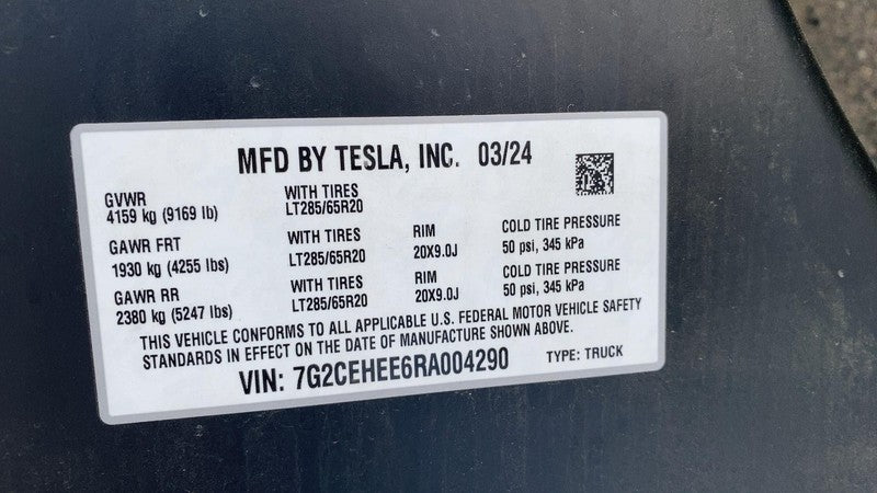 1917291-ST-A 2024-2025 Tesla Cybertruck Driver Body Side Outer Structural Frame Left LH Assy