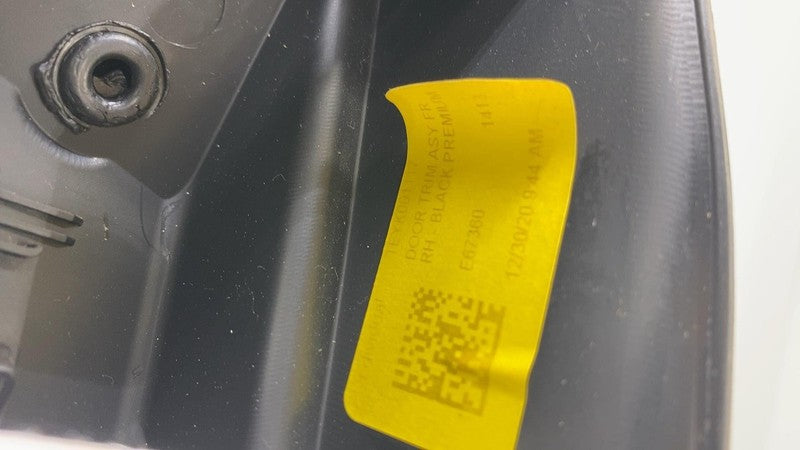 1497295 91 B ⭕ 20-21 Tesla Model Y Front Right Door Panel Trim Card Cover Black 1497295-91-B