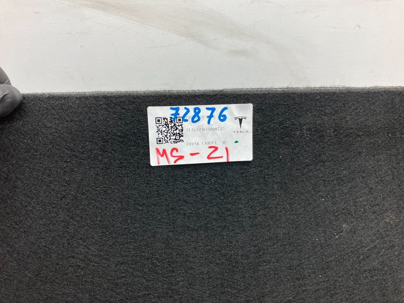 1564270 00 A ⭕ 21-23 Tesla Model S Frunk Luggage Storage Compartment Trim Carpet 1564270-00-A