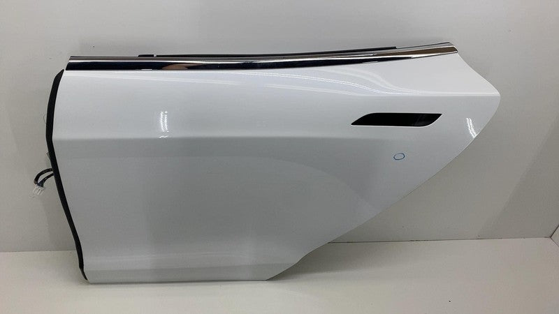 2012-2015 Tesla Model S MS Rear Driver Side Door Shell Panel Left LH White PPSW