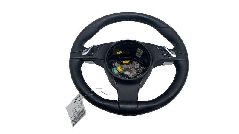 2011-2014 Porsche Cayenne Front Driver Steering Wheel w/ Control Switches Black