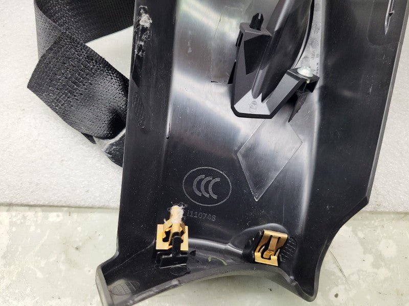 102473200C ⭕ 12-15 Model S Rear Right Seat Belt Retractor w/ Mid C-Pillar Trim 1023136-05-D