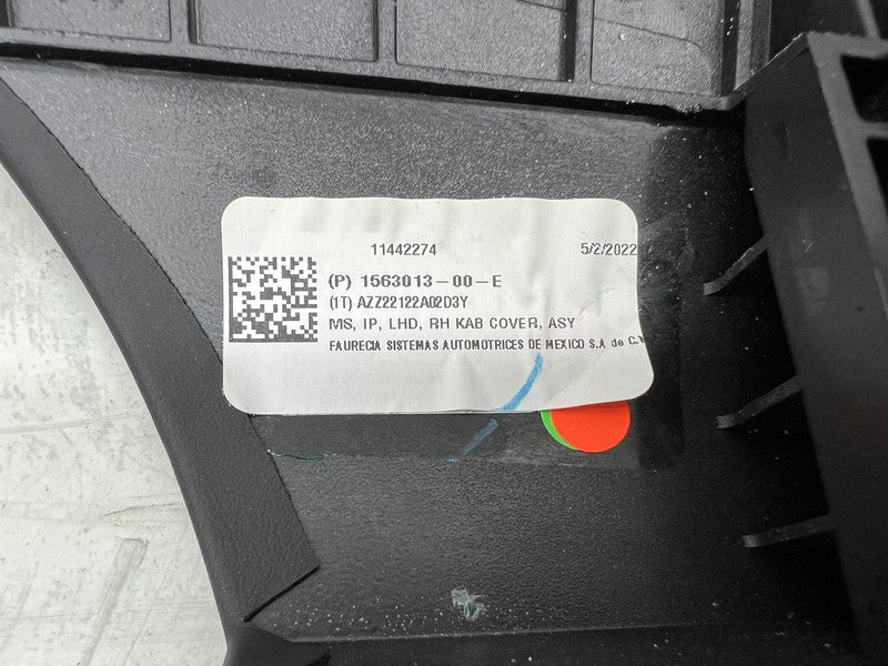1563013-00-E 2021-2023 Tesla Model S X Plaid Front Right Passenger Knee Airbag BLACK w/ Trim