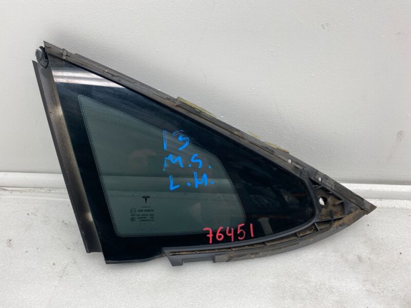 2012-2020 Tesla Model S MS Rear Driver Side Quarter Fixed Glass Left LH Assembly