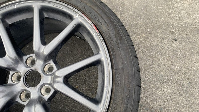 104422100C ⭕ 2017-2020 Tesla Model 3 Wheel Rim 18x8.5J+40MM + Toyo Tire 235/45 1044221-00-C