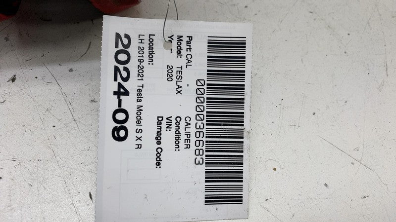 ⭕ 19-21 Tesla Model S X Rear Left Brake Caliper w/ Brake Hose Line 107