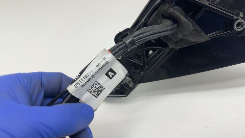 1110777-98-H ⭕17-20 Tesla Model 3 Left Exterior Rear View Door Mirror Black PBSB 1110777-98-H