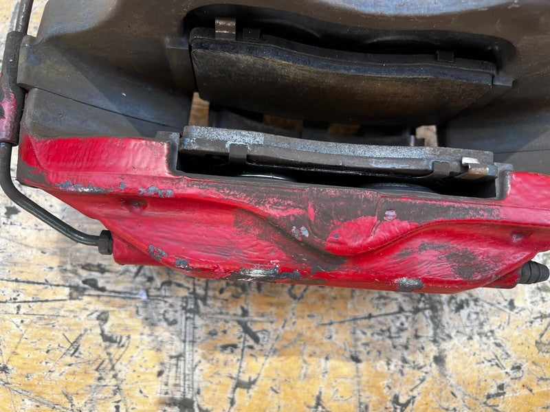 ⭕ 2012-2020 Tesla Model S Front Driver Side Caliper Red w/ Brake Hose