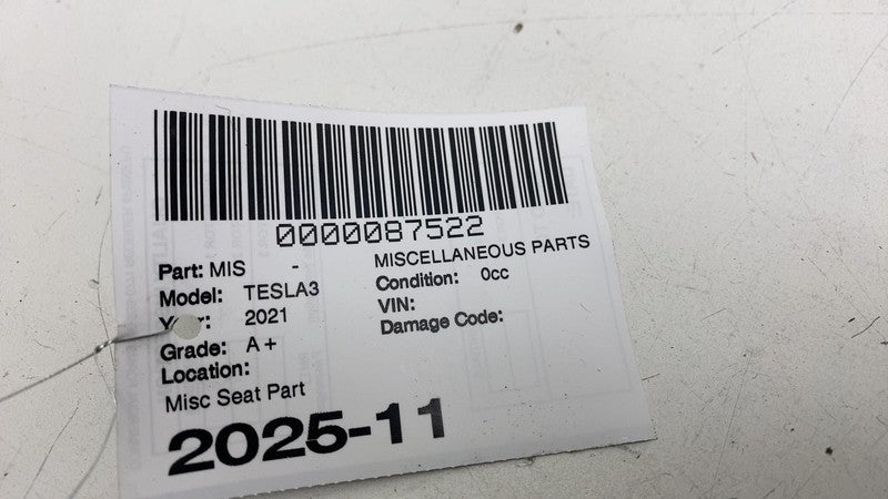 ⭕ 17-23 Model 3 Front Passenger Side Seat Rail Track Section Right 110