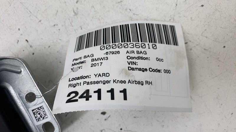 ⭕ 2014-2020 BMW i3 Front Passenger Side Lower Knee Airbag SRS Right 62