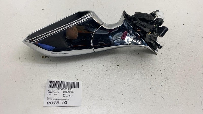 1041317-00-A 12-20 Model S Front Left Exterior Side View Door Mirror Silver PMSS 1041317-00-A