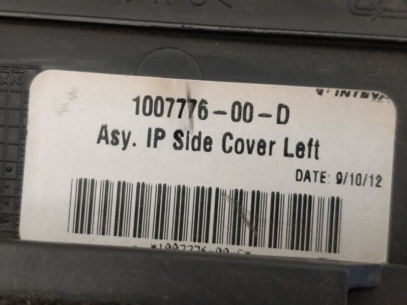 100777600D 2012-2015 Tesla Model S MS Assy IP LH Driver Side Left Side Cover 1007776-00-D
