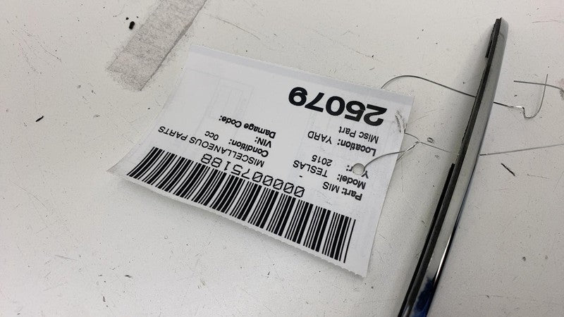 ⭕ 12-15 Tesla Model S Rear Liftgate Trunk Lid Chrome Trim Molding 1025