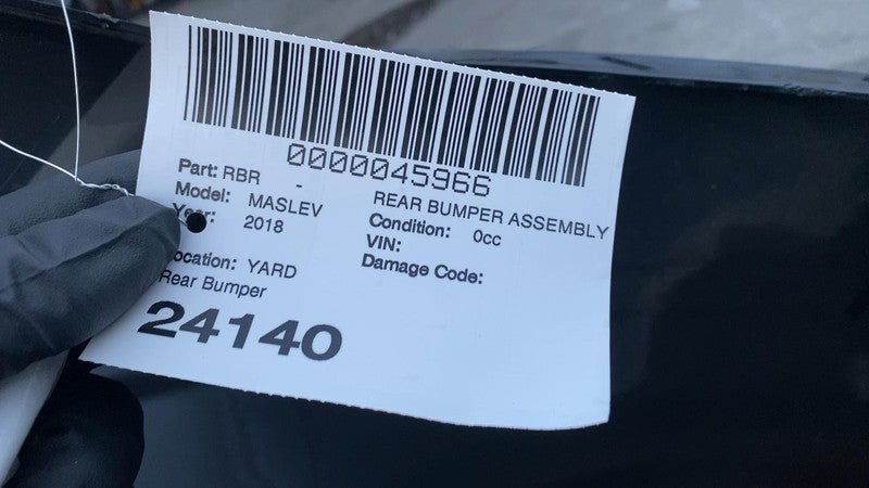 ⭕ 2017 2018 2019 2020 Maserati Levante Rear Bumper Cover Assy OEM Black - 820