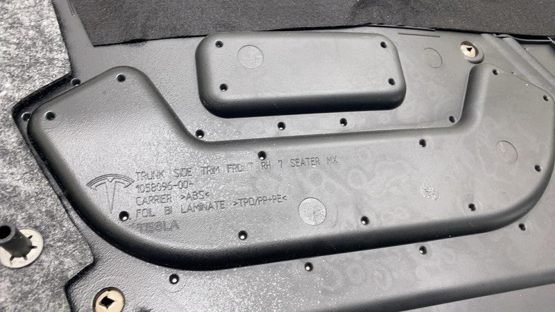 ⭕ 2016-2020 Model X MX Rear Right Trunk Side Trim Cover 7 Seater Black
