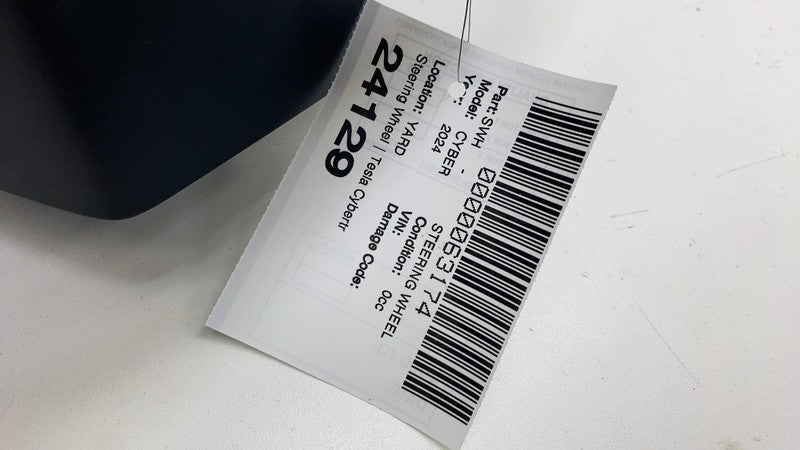 169255100D ⭕ 24-25 Tesla Cybertruck Front Driver Steering Wheel Square Black 1692551-00-D