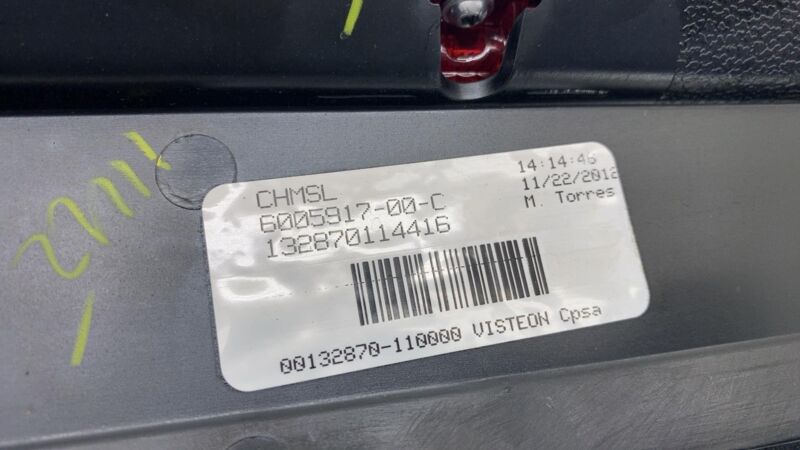 600591700C 2012-2020 Tesla Model S Rear Center High Mounted Stop Light Third 3rd Brake Assy