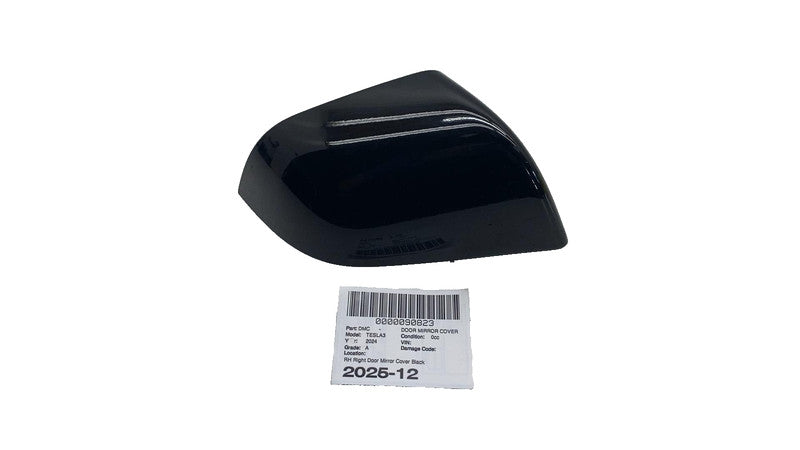 ⭕ 2017-2025 Model 3 Right Door Mirror Cover Skull Cap RH Black PBSB 10