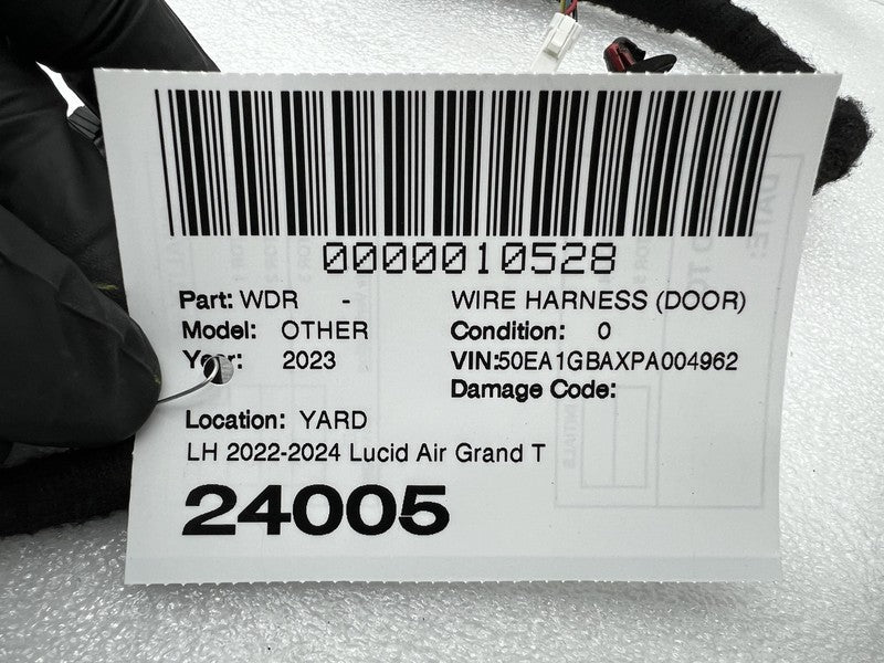 P11 J58000 03 ⭕ 2022-2024 Lucid Air Rear Driver Side Door Wiring Harness Left LH P11-J58000-03