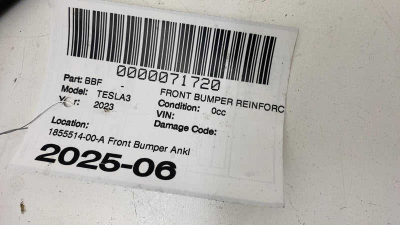 ⭕ 17-23 Model 3 Front Bumper Reinforcement Impact Bar Ankle Catcher 10