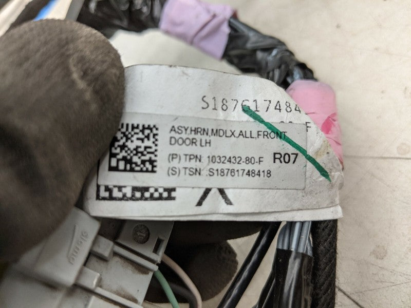 ⭕ 16-20 Tesla Model X Front Driver Side Door Wiring Harness Left LH 10