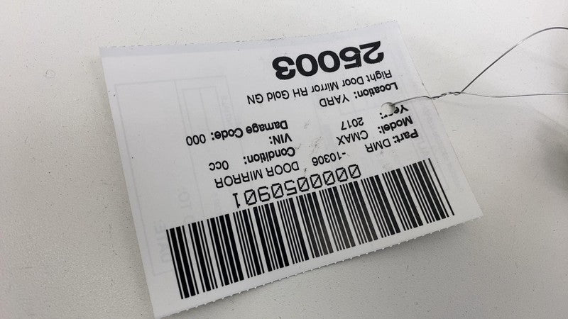 2017 2018 Ford C-Max Front Right Exterior Rear View Door Mirror RH OEM