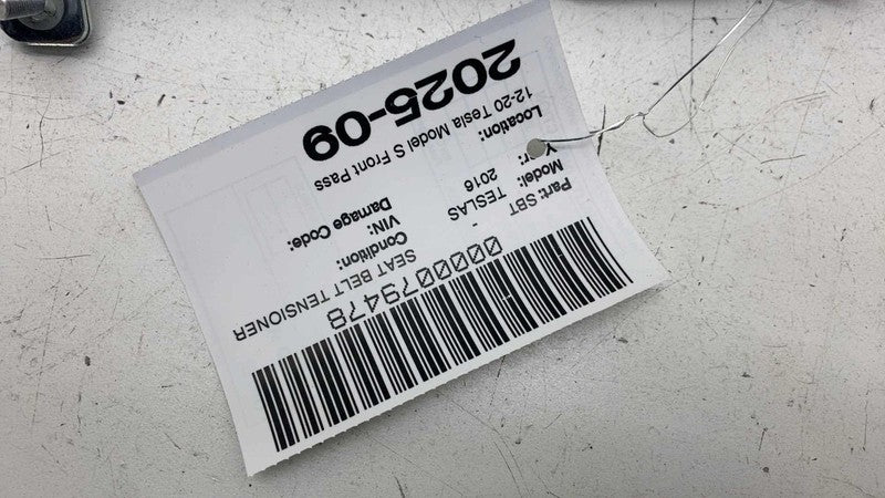 ⭕ 12-20 Tesla Model S Front Passenger Side Lap Pretensioner Right 1005