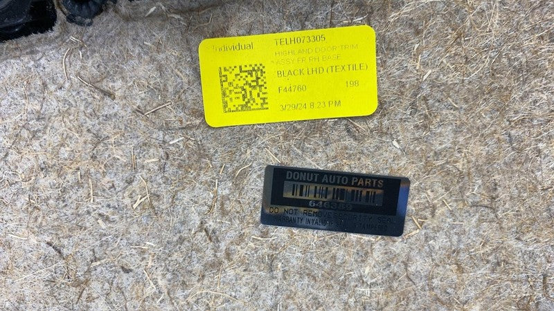 ⭕ 2024 2025 Tesla Model 3 Front Passenger Highland Door Panel Trim Car