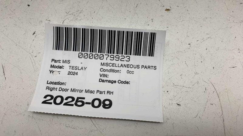 ⭕ 2020-2024 Tesla Model Y Right Exterior Rear View Mirror Skull Cap 14