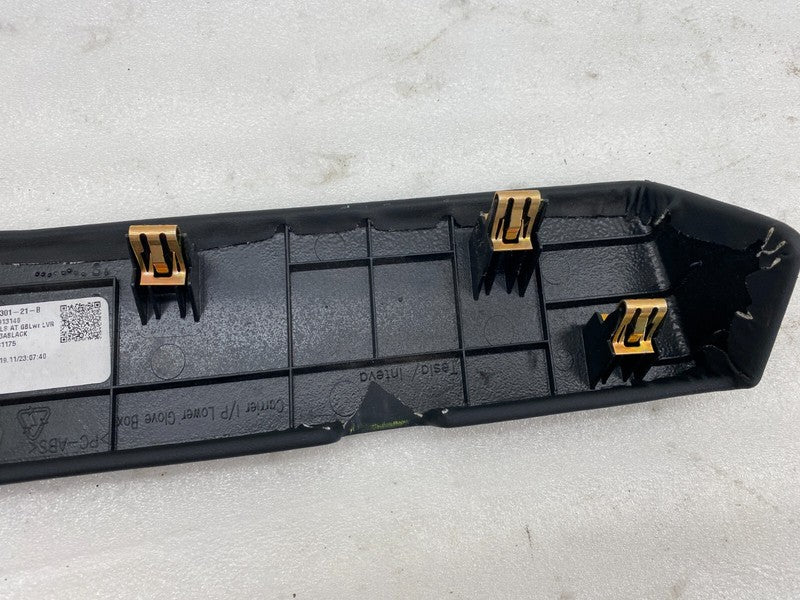 ⭕ 16-20 Model S X Instrument Panel Dashboard Lower Glove Box Trim 1002