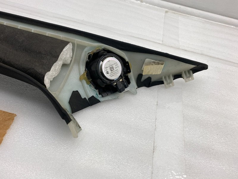 1007440 04 K 16-20 Model S Front Right A-Pillar Upper Trim Cover Panel + Speaker 1007440-04-K