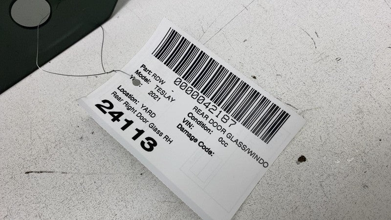 ⭕ 2020-2024 Tesla Model Y MY Rear Passenger Side Door Window Glass Right RH Assy