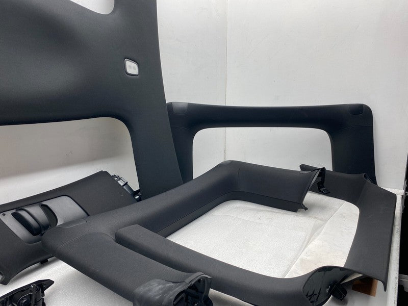 ⭕ 16-20 Tesla Model X SET Headliner Sunvisor Upper A + B + C-Pillar Tr