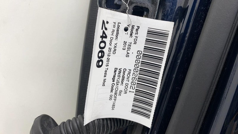 ⭕ 2012-2015 Tesla Model S Front Passenger Side Door Shell Panel Right