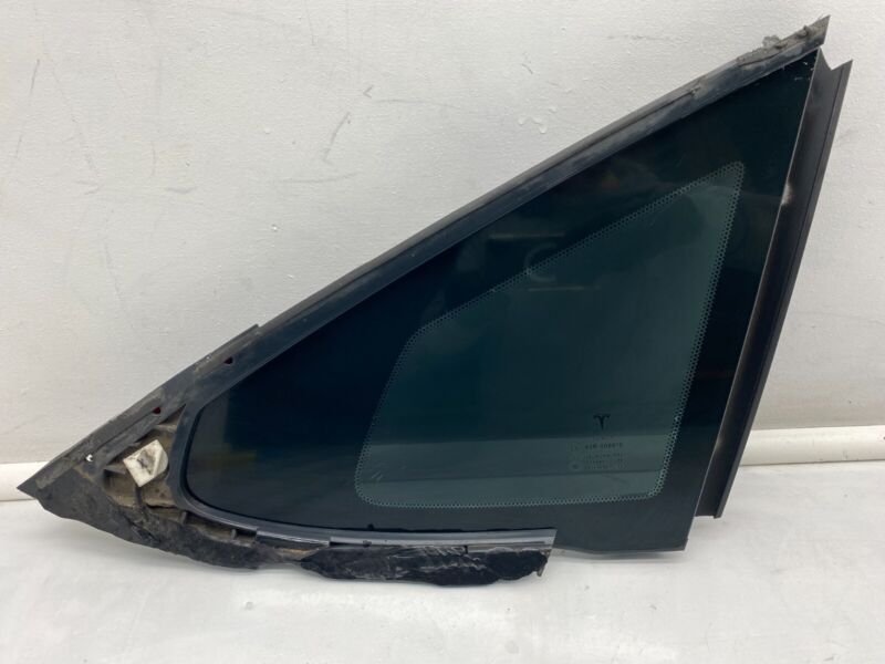 E6 43R-008010 2016-2021 Tesla Model S MS Rear Passenger Side Quarter Window Glass Right RH OEM