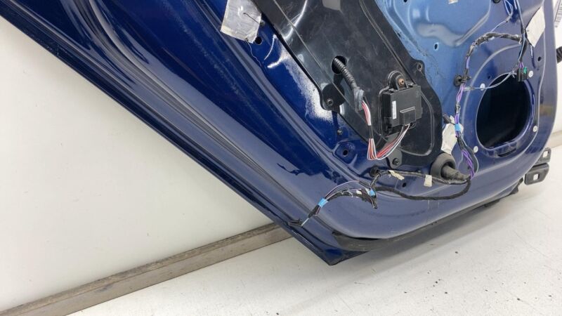 2012-2015 Tesla Model S MS Rear Driver Side Door Shell Panel Left LH Blue - PPSB