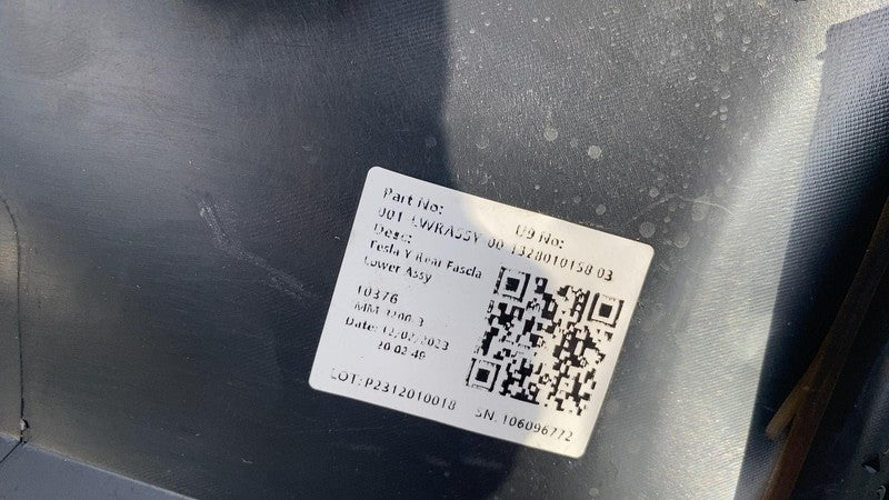 ⭕ 20-22 Tesla Model Y MY Rear Bumper Cover w/ Lower Valance & Park Sen