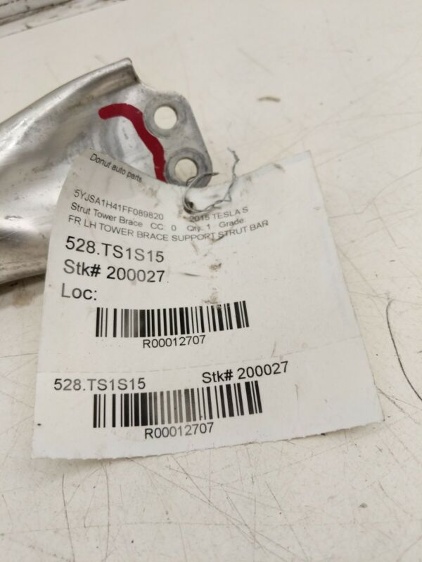 1003617 00 E ⭕ 12-15 Model S Front Driver Tower Brace Mount Support Bracket Left 1003617-00-E