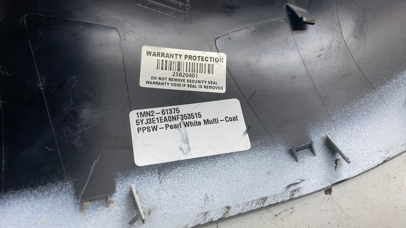 ⭕ 2017-2025 Model 3 Right Door Mirror Cover Skull Cap RH White PPSW 10