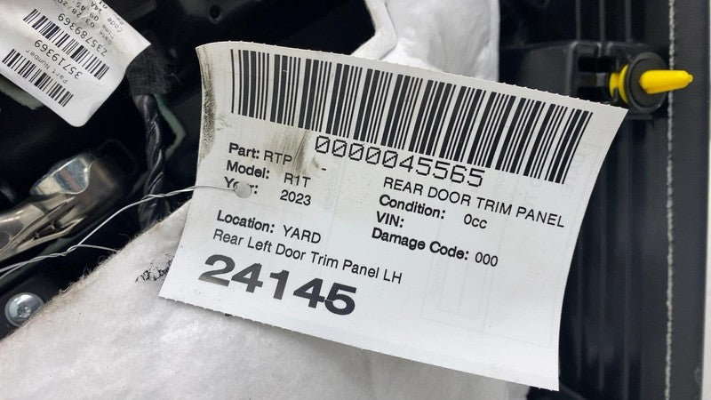 ⭕ 2022-2024 Rivian R1T R1S Rear Driver Side Door Panel Trim Card Cover