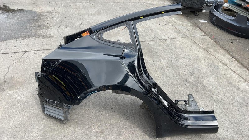 ⭕ 17-20 Tesla Model 3 Rear Right Quarter Panel Structural Frame Cut Black PBSB