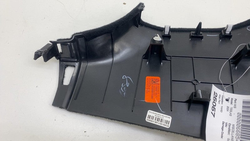 1733510-23-E ⭕ 24 25 Tesla Model 3 Driver Side B-Pillar Lower Trim Assembly Left 1733510-23-E