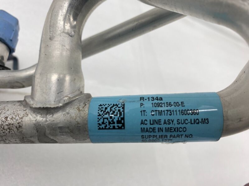 2017-2023 Tesla Model 3 M3 A/C Hose Line Suction-Liquid Tube Combo Assembly OEM