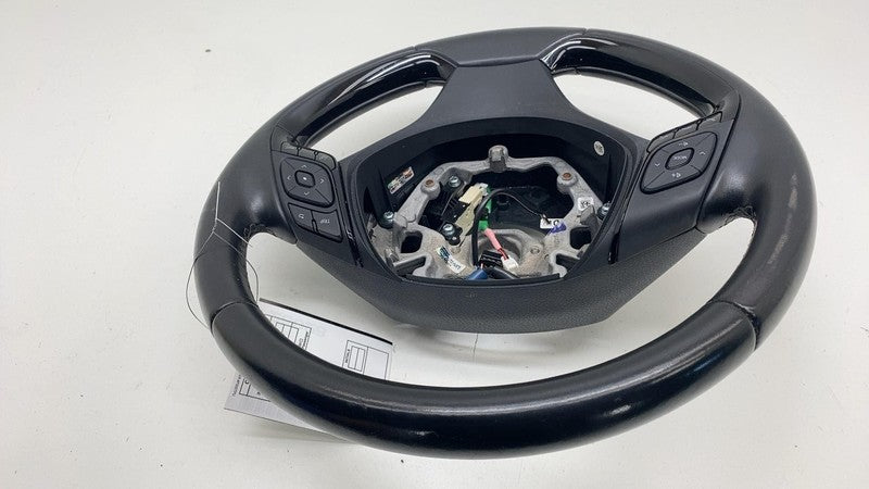 ⭕ 2018-2021 Toyota C-HR Front Steering Wheel Leather Black w/ Control Switch OEM