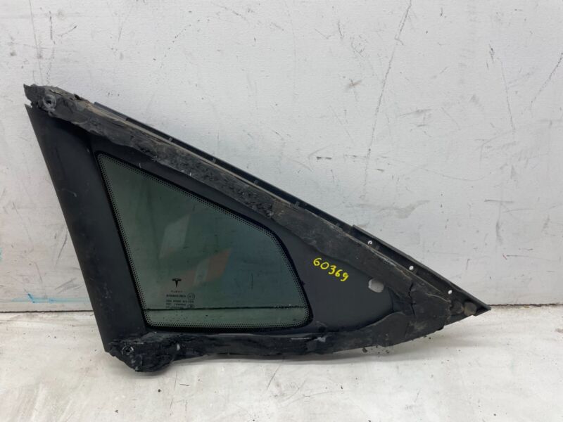 E6 43R-008010 2012-2021 Tesla Model S MS Rear Left Side Quarter Window Glass 43R-008010 OEM