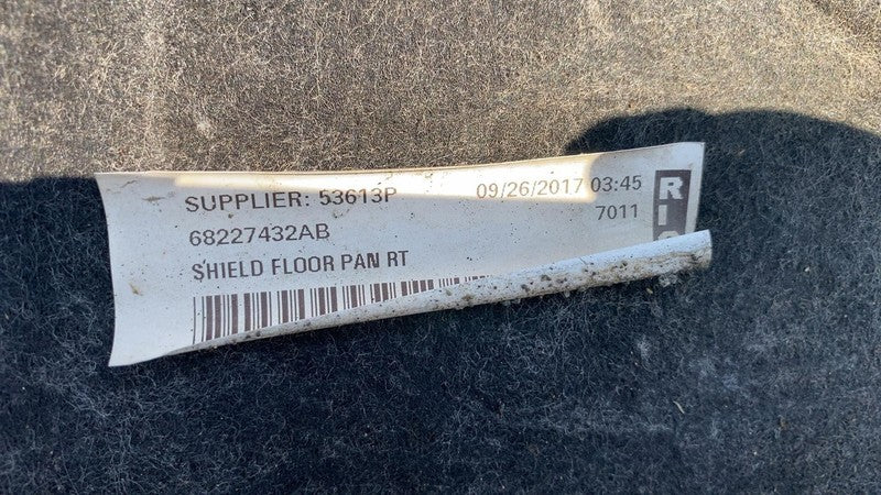 68227432AB ⭕ 17-23 Chrysler Pacifica Rear Right Under Body Splash Shield Guard 68227432AB
