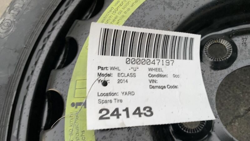 N/A ⭕ 2010-2016 Mercedes Benz E350 E-Class Emergency Spare Tire 17 inch Assembly