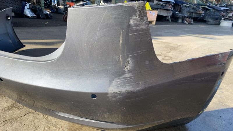 N/A 2017-2022 Tesla Model 3 Rear Bumper Cover w/ Park Sensor Holes Assy Gray - PMNG